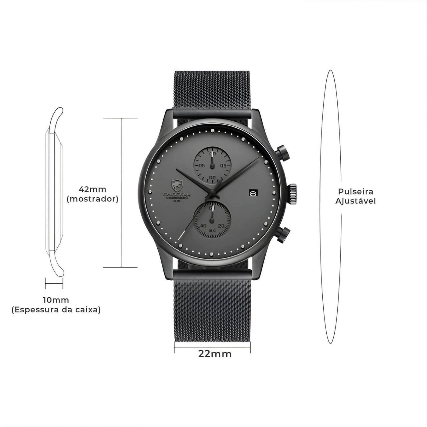 Relógio Minimalista - William Elegance