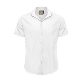 Camisa de Linho Manga Curta - Ocean