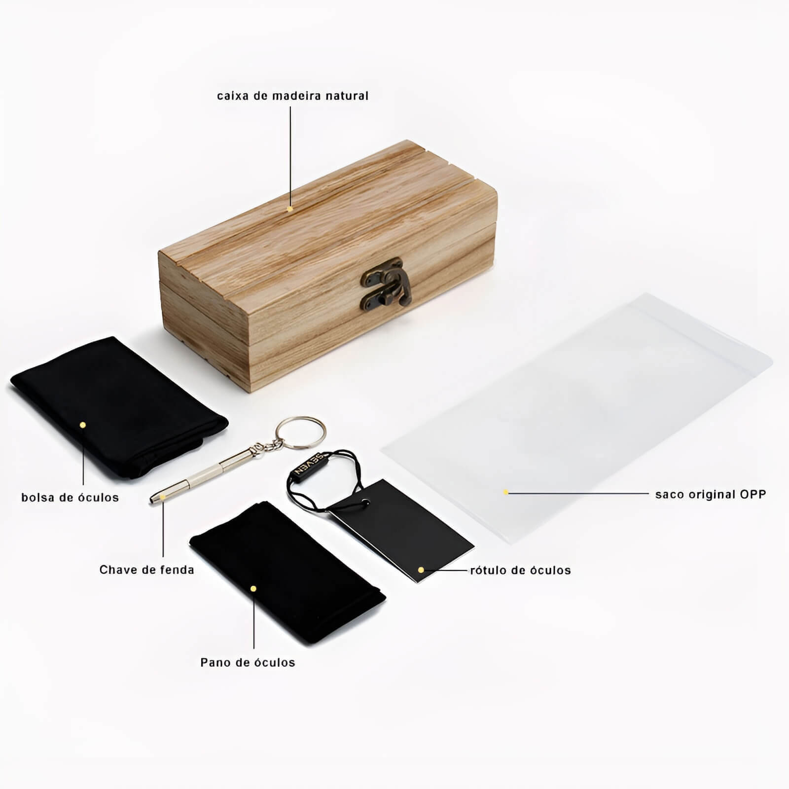 Óculos de Sol de Madeira - William Elegance